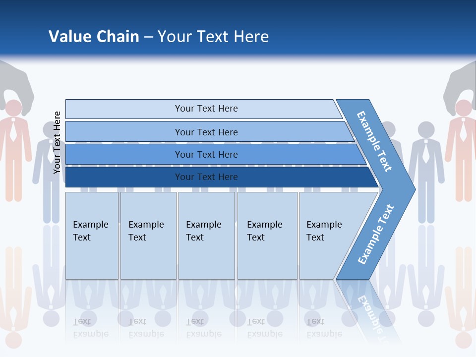 A Group Of People Standing In Front Of Each Other PowerPoint Template