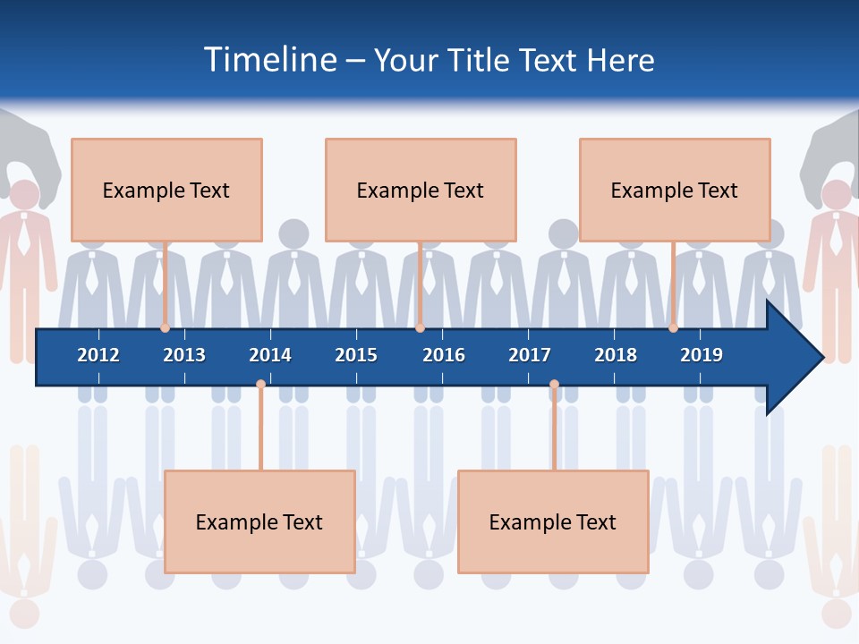 A Group Of People Standing In Front Of Each Other PowerPoint Template