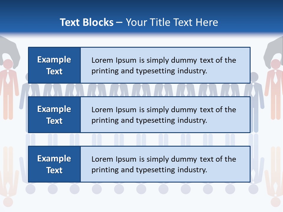 A Group Of People Standing In Front Of Each Other PowerPoint Template