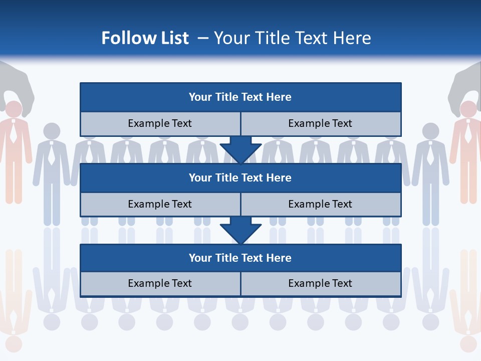A Group Of People Standing In Front Of Each Other PowerPoint Template