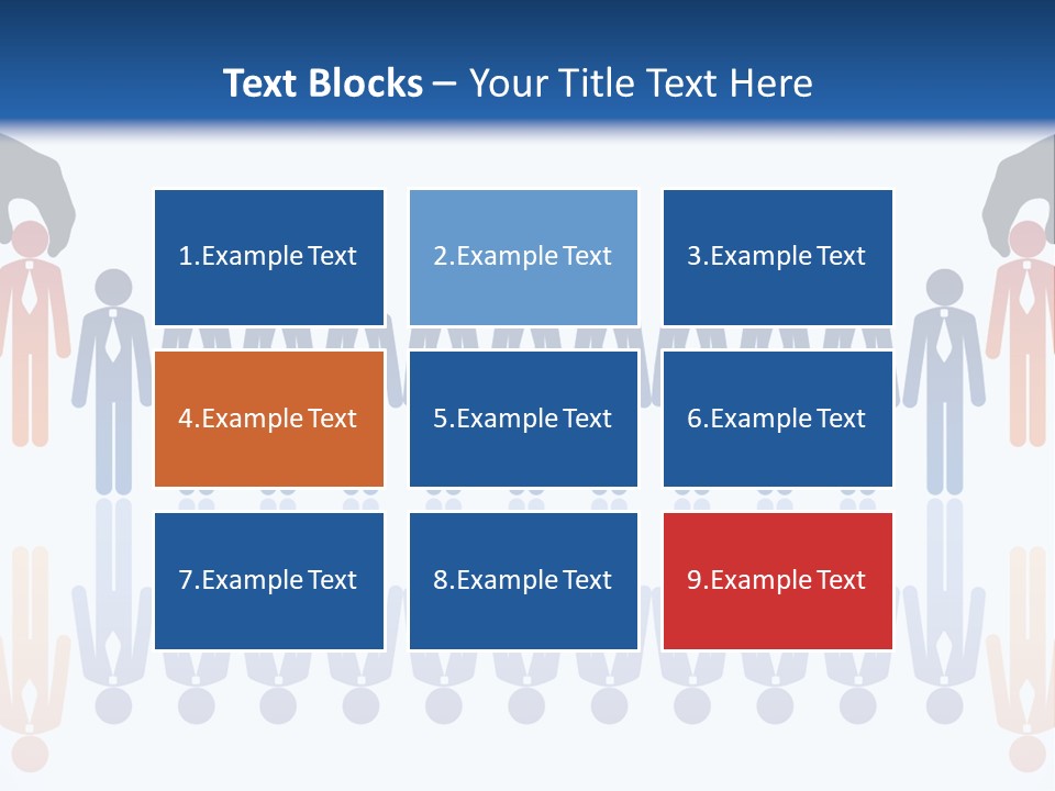 A Group Of People Standing In Front Of Each Other PowerPoint Template