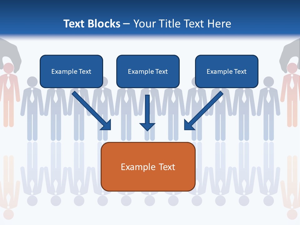A Group Of People Standing In Front Of Each Other PowerPoint Template