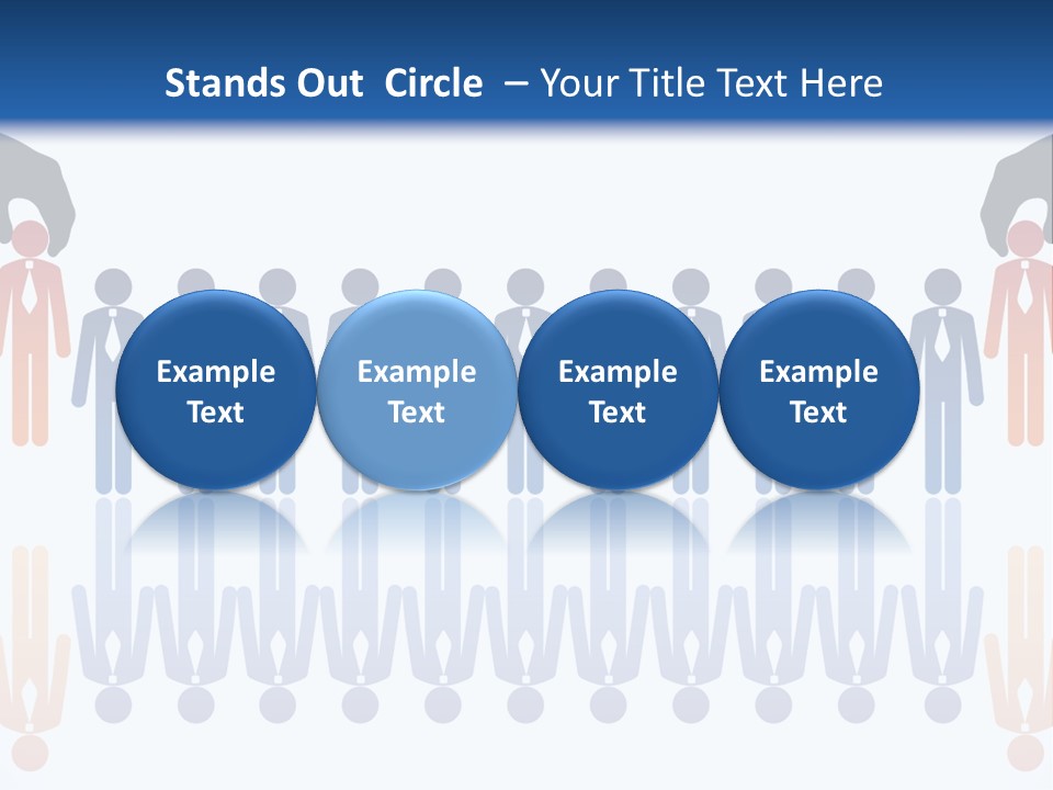 A Group Of People Standing In Front Of Each Other PowerPoint Template