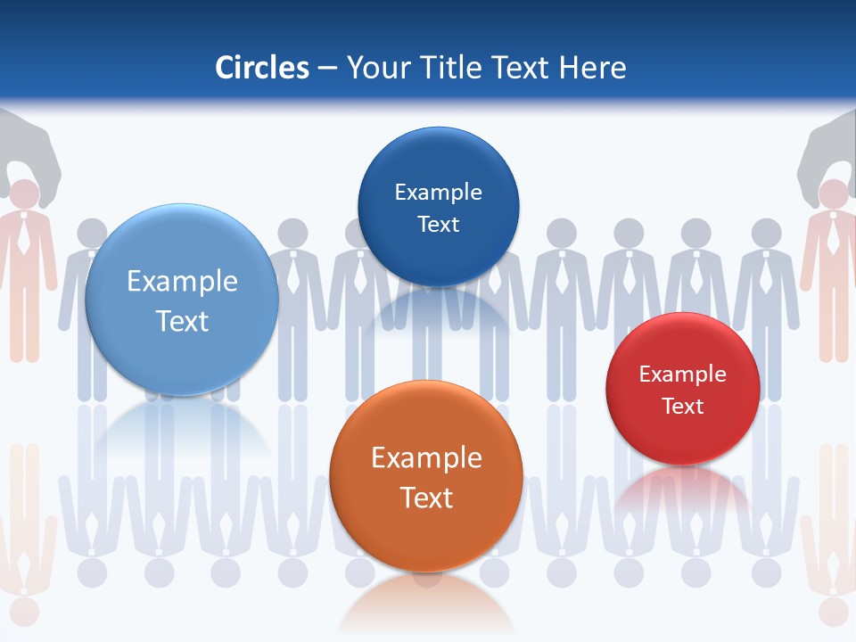 A Group Of People Standing In Front Of Each Other PowerPoint Template