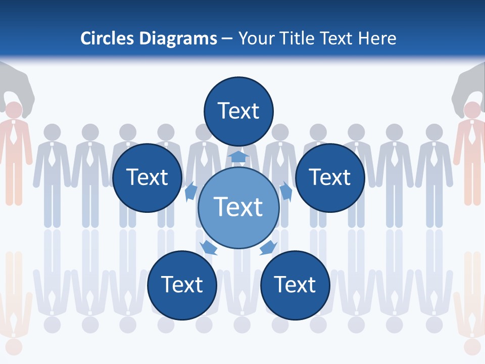 A Group Of People Standing In Front Of Each Other PowerPoint Template