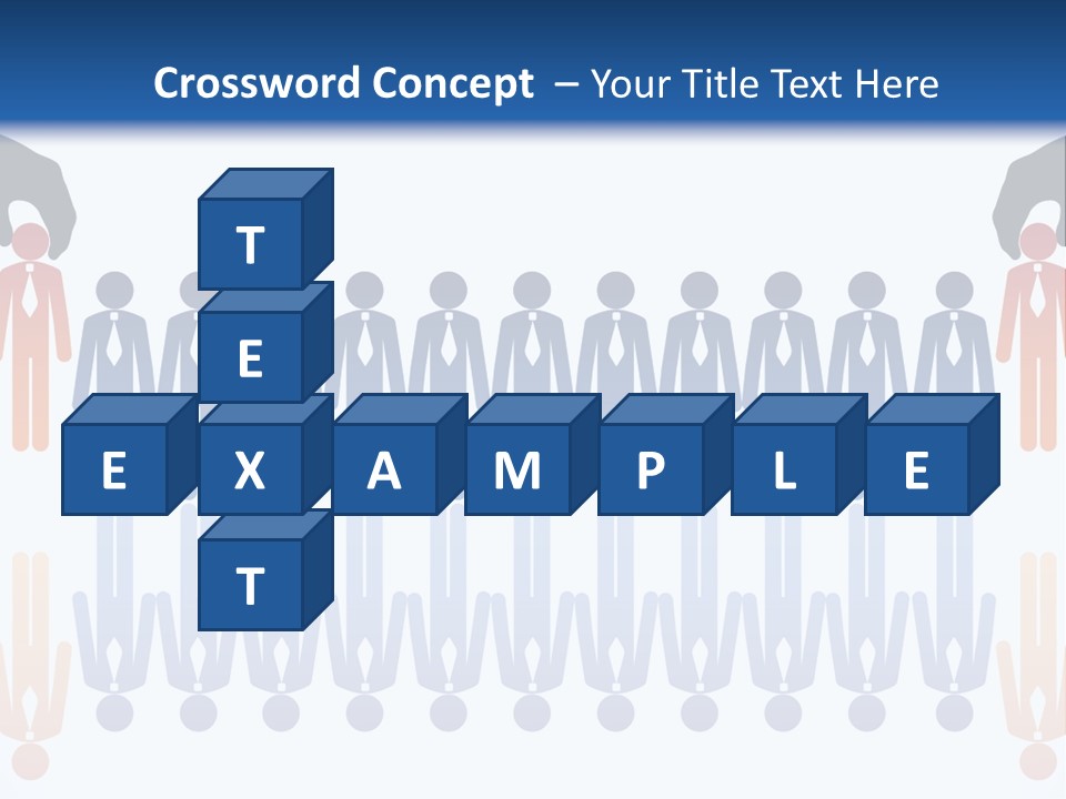 A Group Of People Standing In Front Of Each Other PowerPoint Template