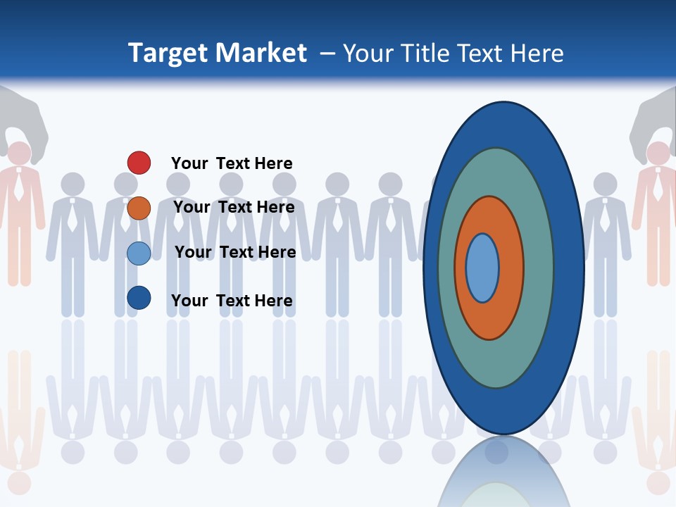 A Group Of People Standing In Front Of Each Other PowerPoint Template