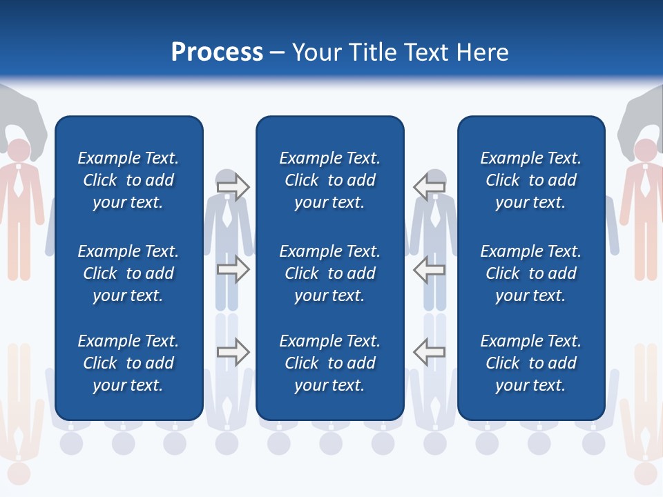 A Group Of People Standing In Front Of Each Other PowerPoint Template