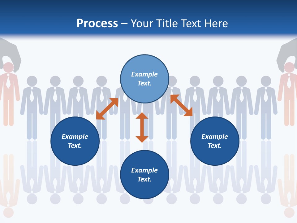 A Group Of People Standing In Front Of Each Other PowerPoint Template