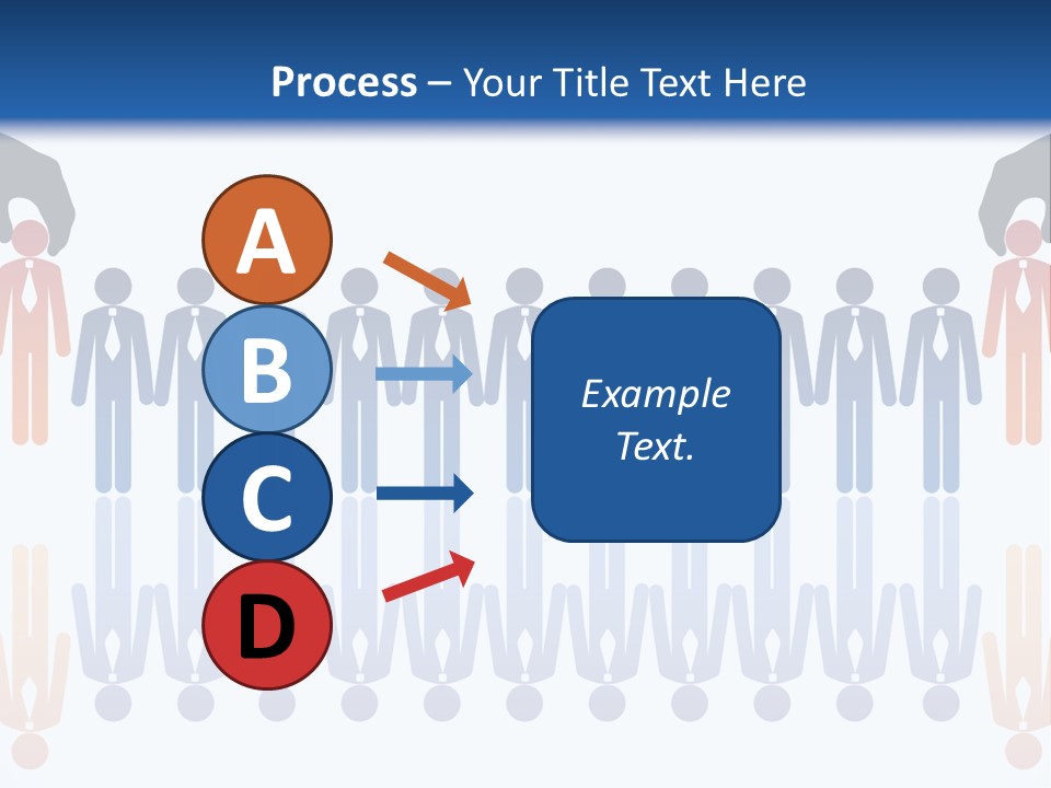 A Group Of People Standing In Front Of Each Other PowerPoint Template