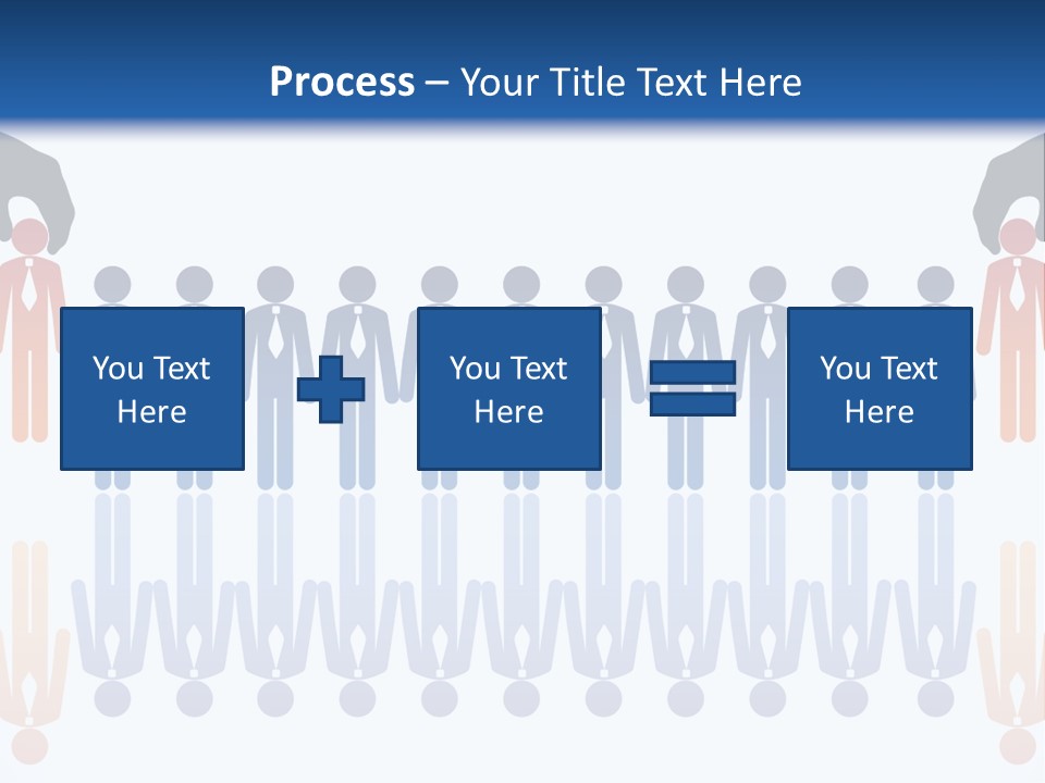 A Group Of People Standing In Front Of Each Other PowerPoint Template