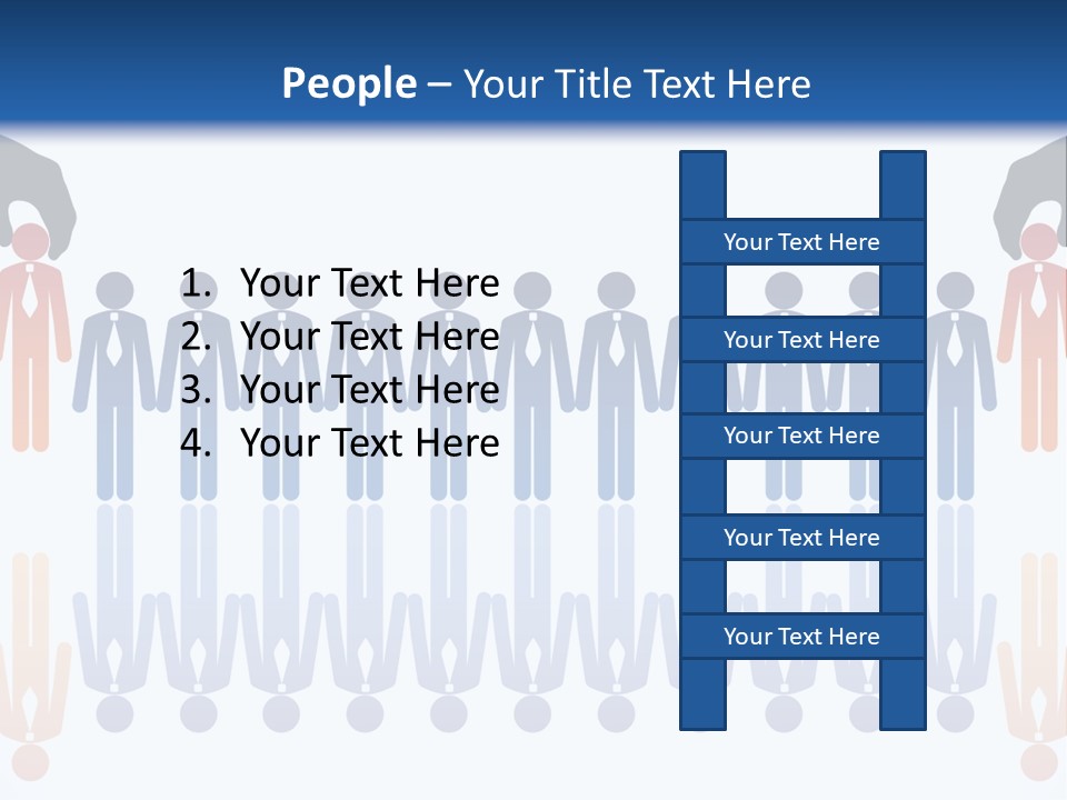 A Group Of People Standing In Front Of Each Other PowerPoint Template