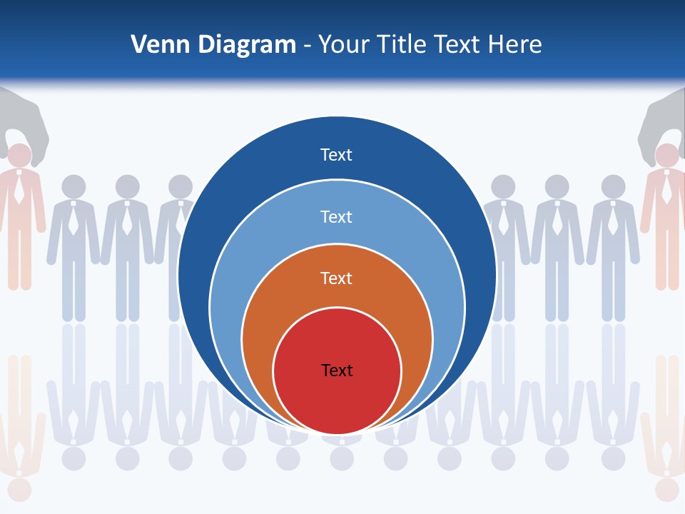 A Group Of People Standing In Front Of Each Other PowerPoint Template