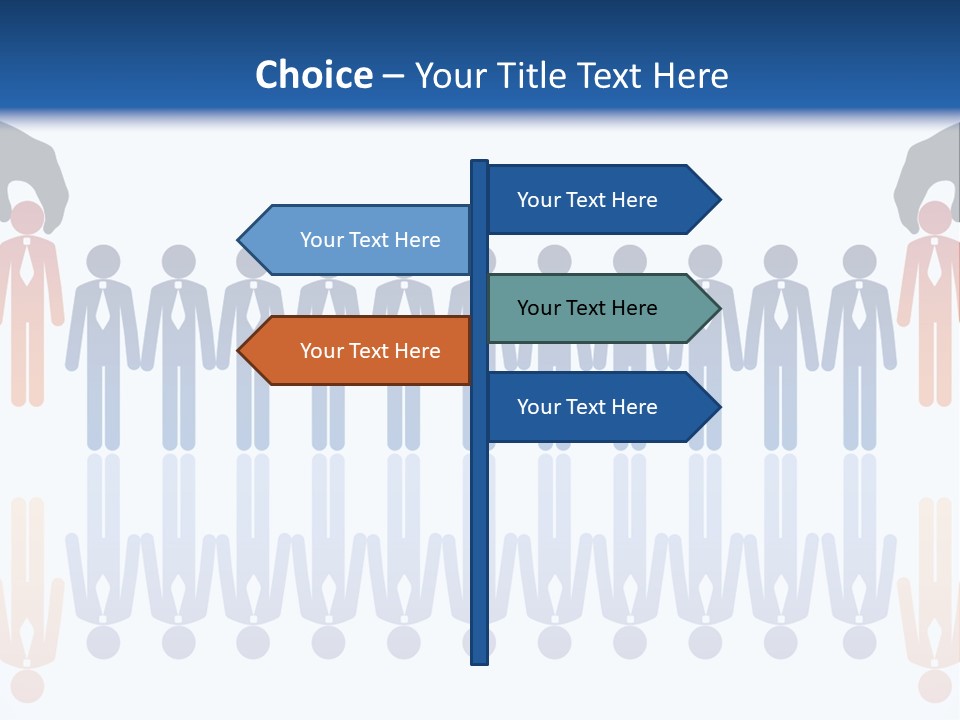 A Group Of People Standing In Front Of Each Other PowerPoint Template