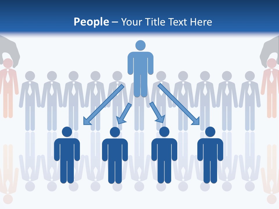 A Group Of People Standing In Front Of Each Other PowerPoint Template