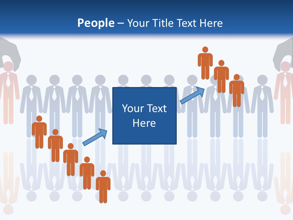 A Group Of People Standing In Front Of Each Other PowerPoint Template