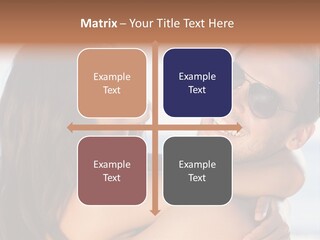 A Man Holding A Woman In His Arms PowerPoint Template