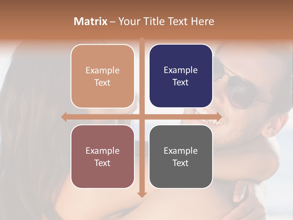 A Man Holding A Woman In His Arms PowerPoint Template