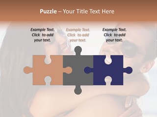 A Man Holding A Woman In His Arms PowerPoint Template