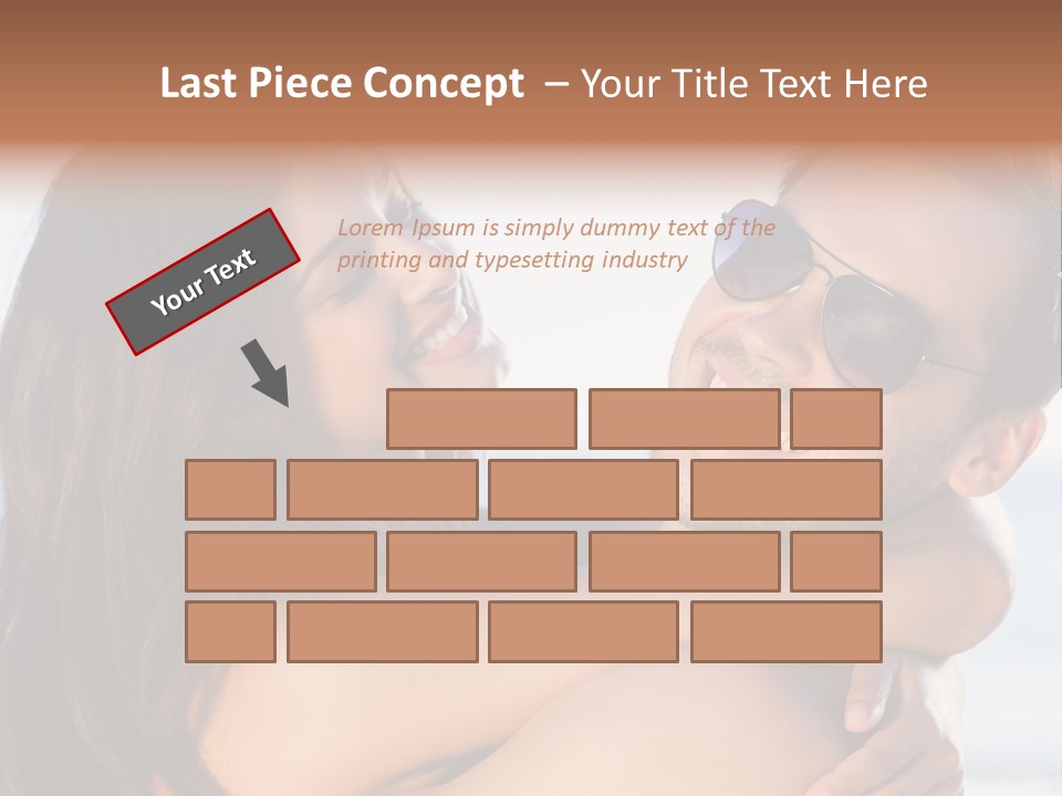 A Man Holding A Woman In His Arms PowerPoint Template