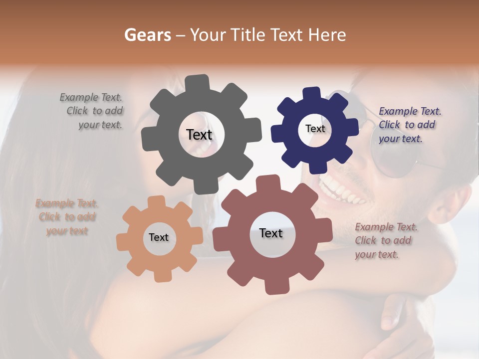 A Man Holding A Woman In His Arms PowerPoint Template