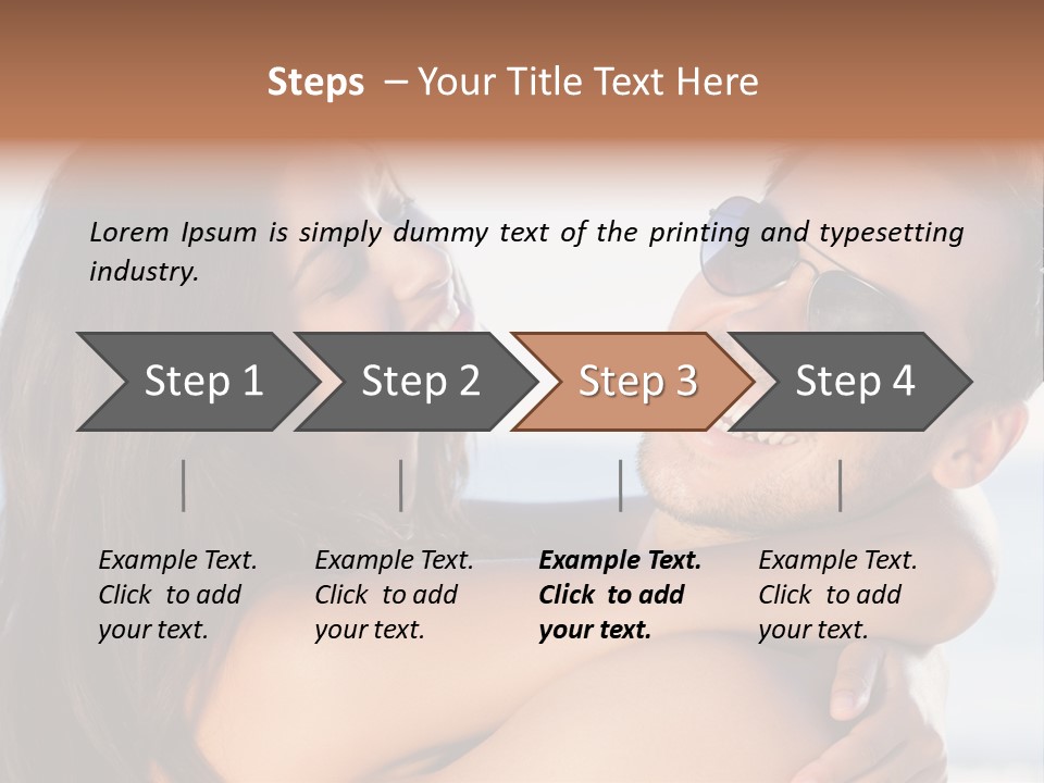 A Man Holding A Woman In His Arms PowerPoint Template
