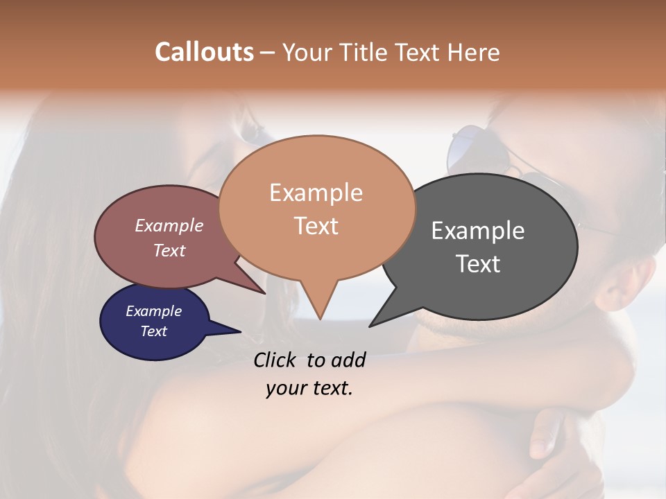 A Man Holding A Woman In His Arms PowerPoint Template