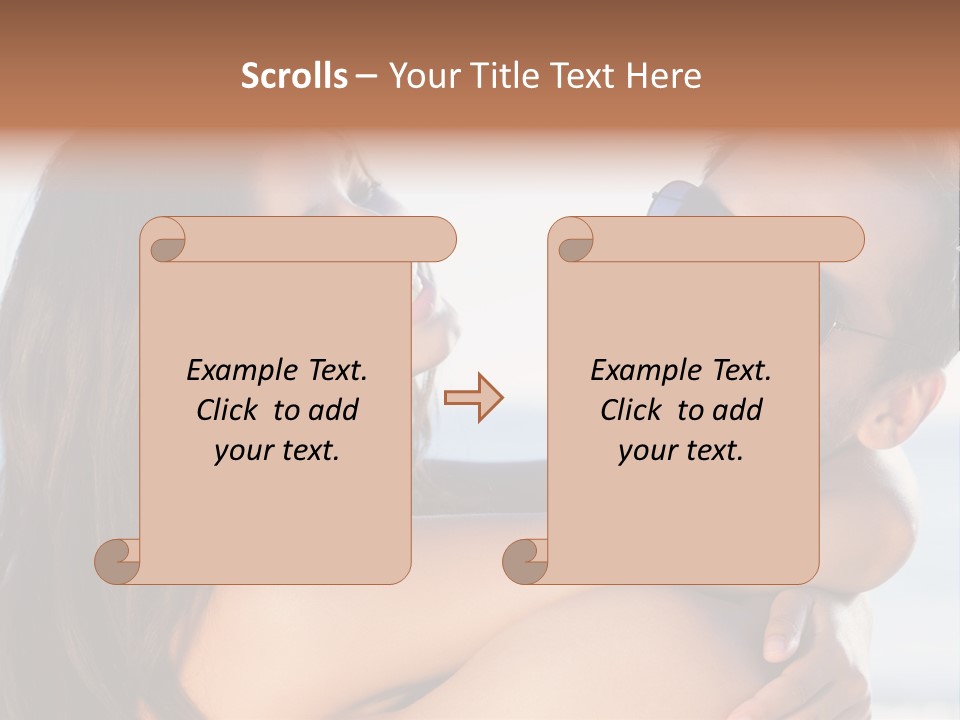 A Man Holding A Woman In His Arms PowerPoint Template