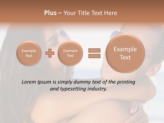 A Man Holding A Woman In His Arms PowerPoint Template