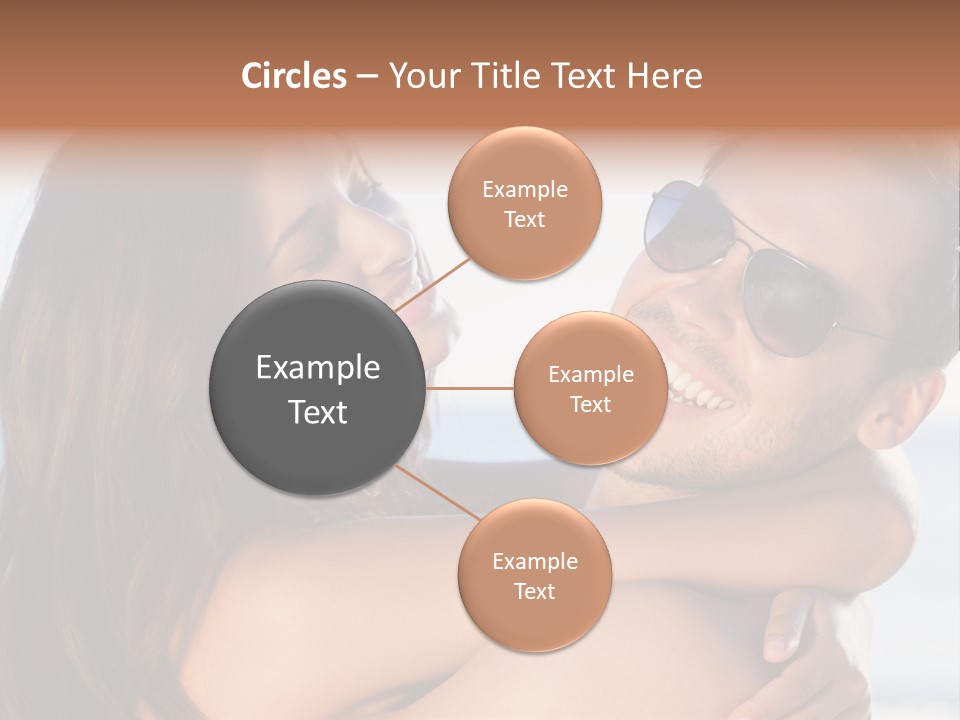 A Man Holding A Woman In His Arms PowerPoint Template