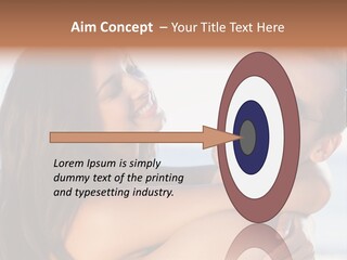 A Man Holding A Woman In His Arms PowerPoint Template