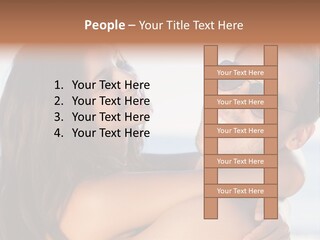A Man Holding A Woman In His Arms PowerPoint Template