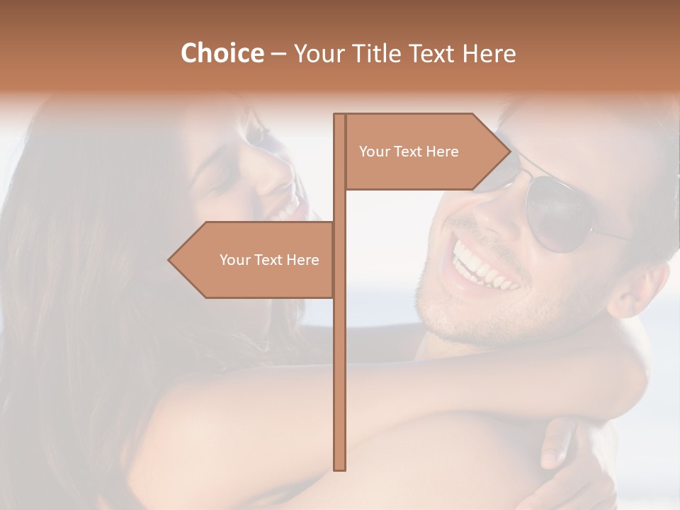 A Man Holding A Woman In His Arms PowerPoint Template