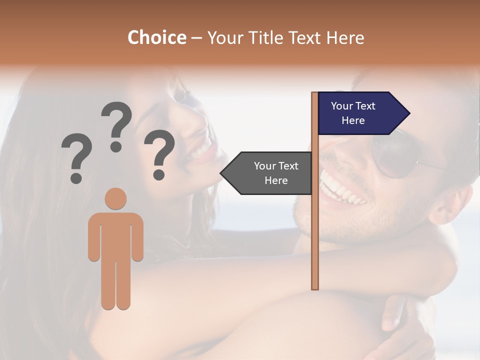 A Man Holding A Woman In His Arms PowerPoint Template