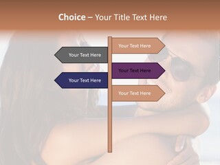 A Man Holding A Woman In His Arms PowerPoint Template