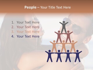 A Man Holding A Woman In His Arms PowerPoint Template