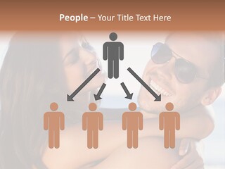 A Man Holding A Woman In His Arms PowerPoint Template