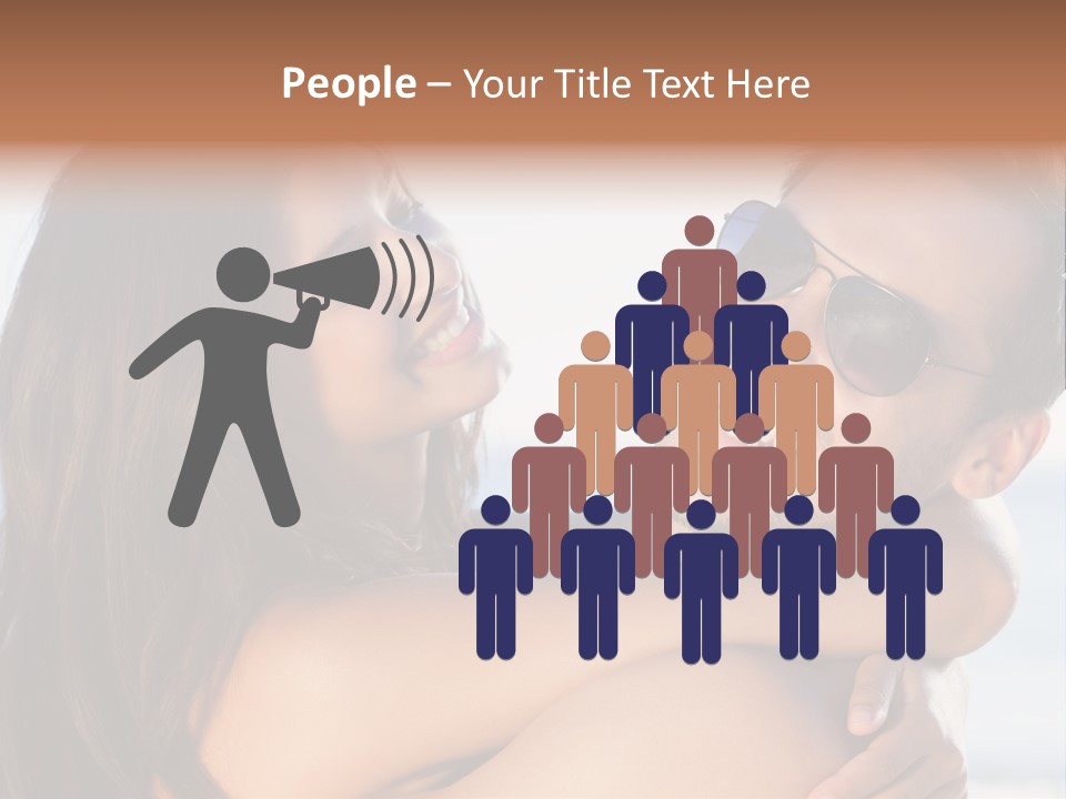 A Man Holding A Woman In His Arms PowerPoint Template
