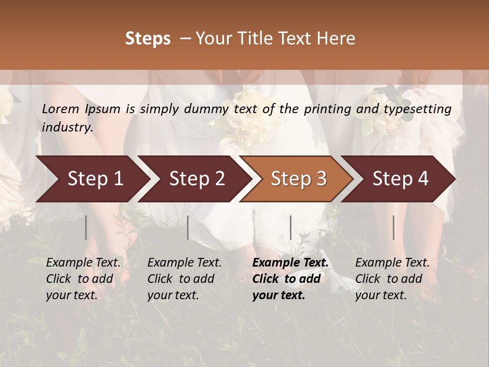 A Group Of Women In White Dresses Sitting On The Grass PowerPoint Template