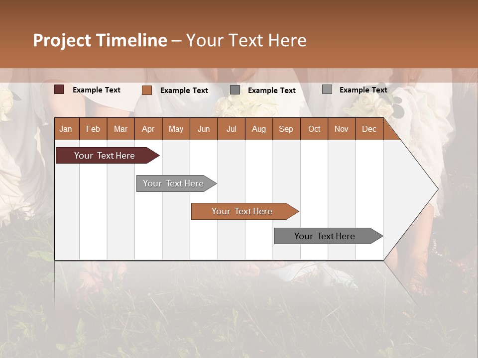A Group Of Women In White Dresses Sitting On The Grass PowerPoint Template