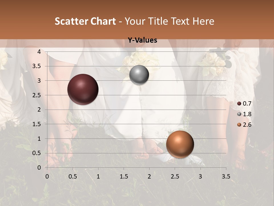 A Group Of Women In White Dresses Sitting On The Grass PowerPoint Template