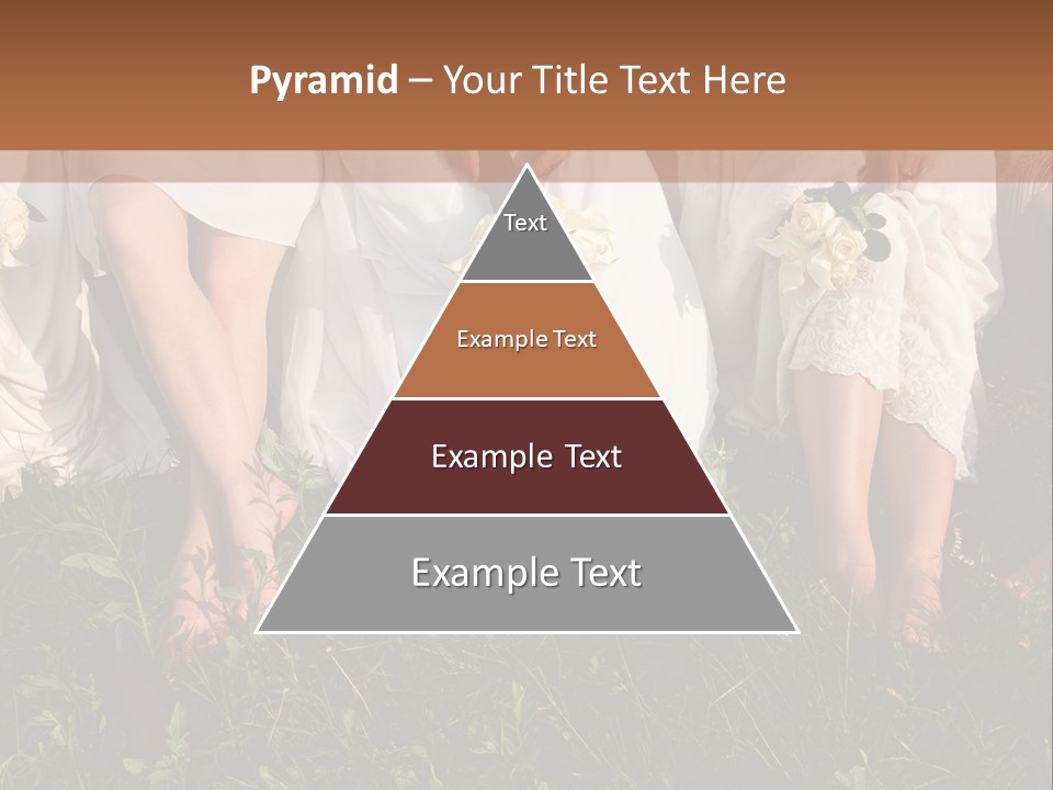 A Group Of Women In White Dresses Sitting On The Grass PowerPoint Template