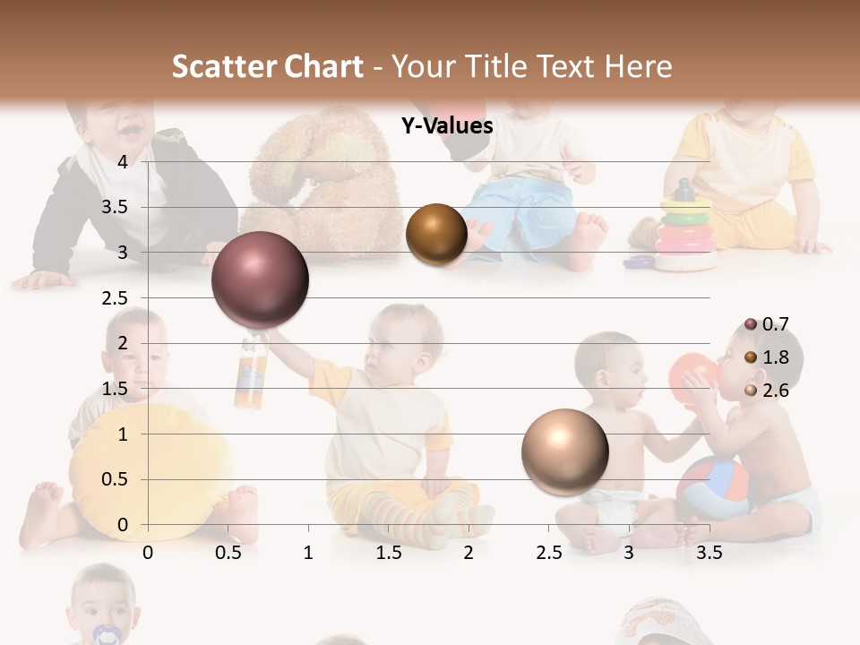 A Group Of Babies Sitting On The Ground With Toys PowerPoint Template