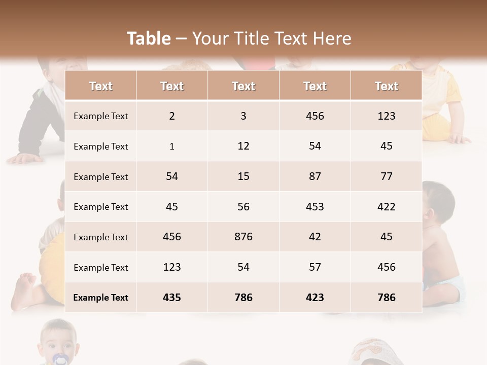 A Group Of Babies Sitting On The Ground With Toys PowerPoint Template