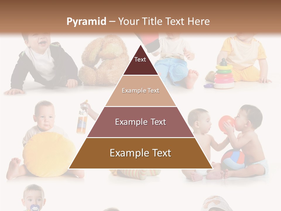 A Group Of Babies Sitting On The Ground With Toys PowerPoint Template