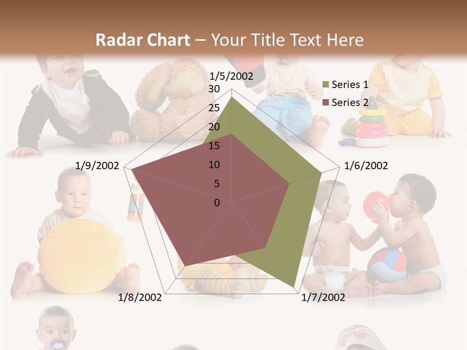 A Group Of Babies Sitting On The Ground With Toys PowerPoint Template