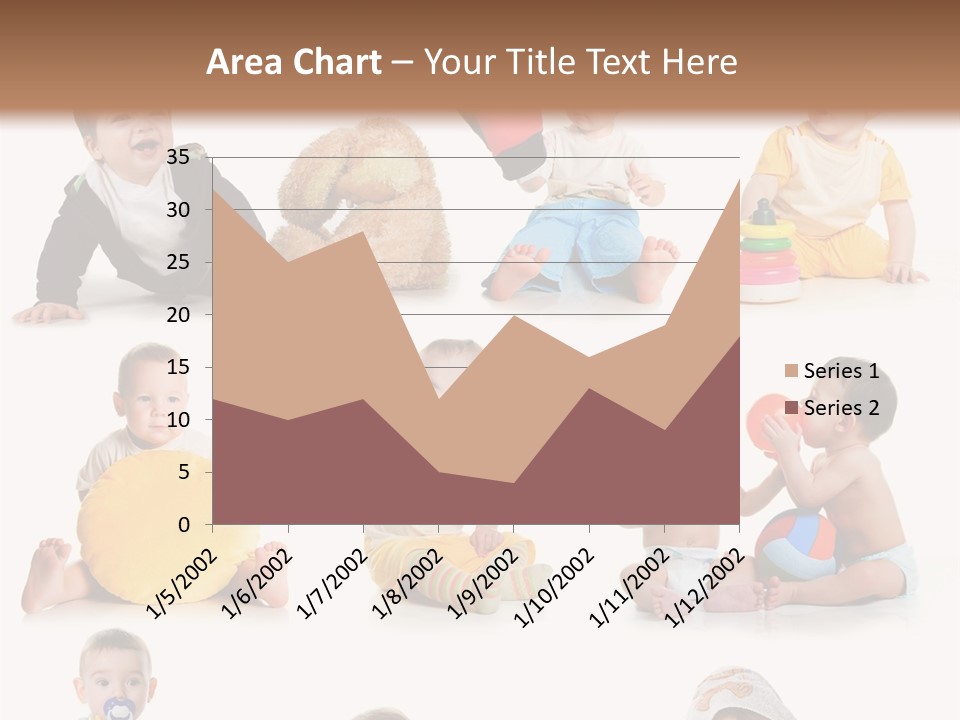 A Group Of Babies Sitting On The Ground With Toys PowerPoint Template