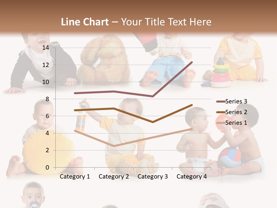 A Group Of Babies Sitting On The Ground With Toys PowerPoint Template