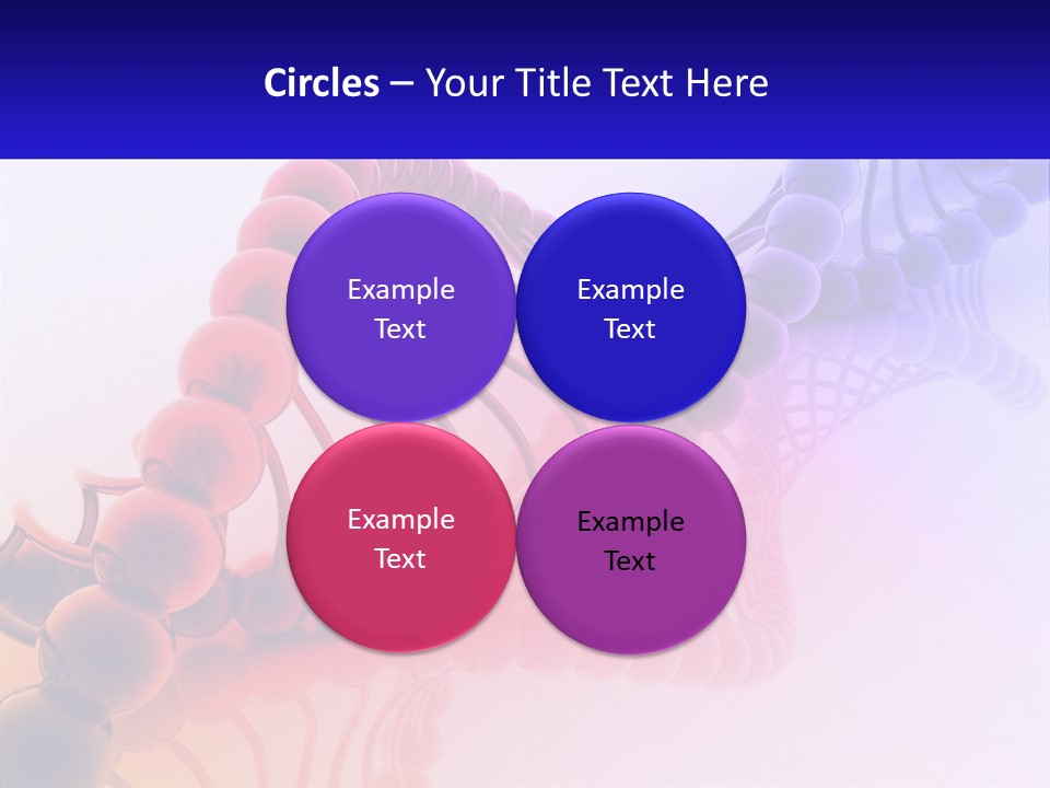 A Group Of Colorful Balls On A White Surface PowerPoint Template
