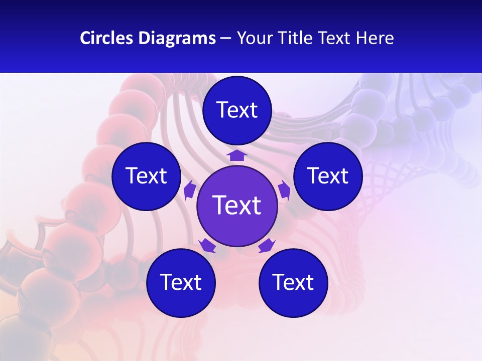 A Group Of Colorful Balls On A White Surface PowerPoint Template